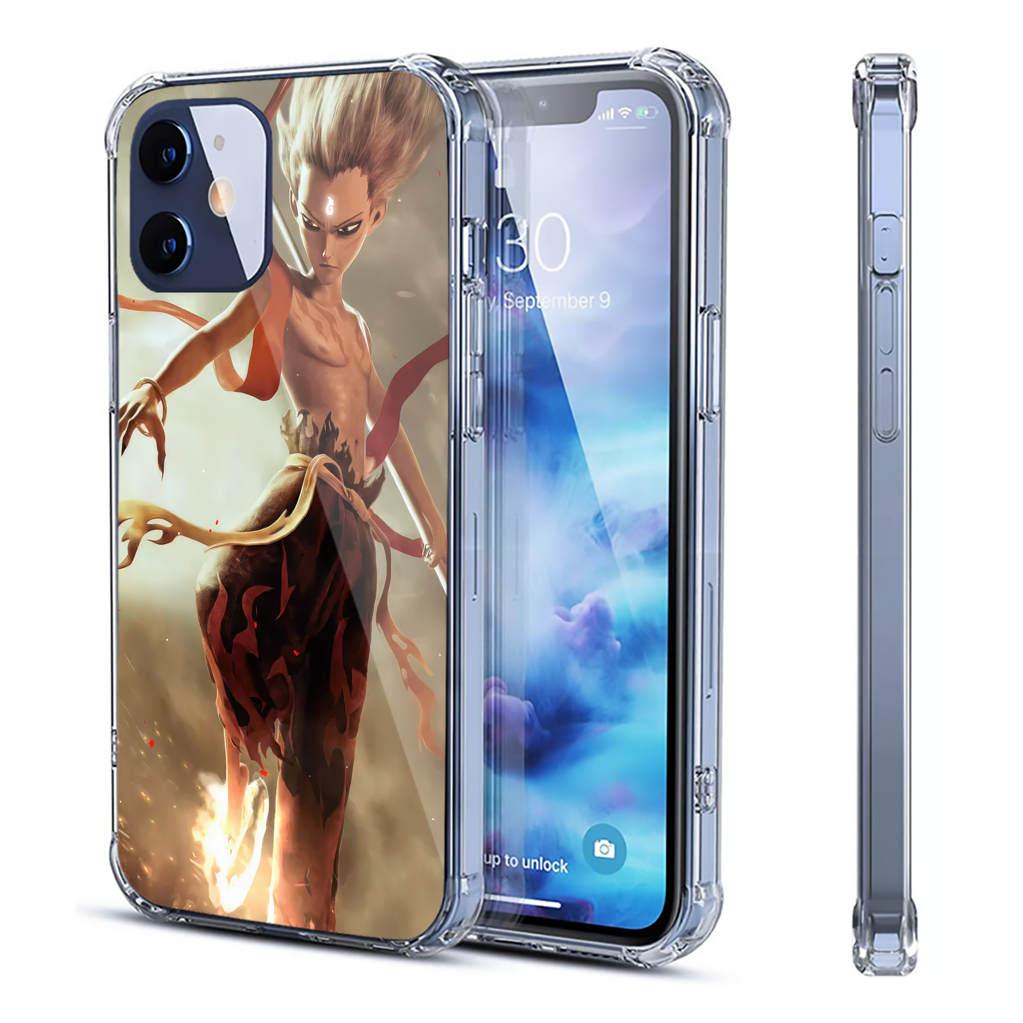 （画像用） Ne Zha 2 ナタ 魔童の大暴れ 【iPhone 12シリーズ対応】透明スマホケース（クリアソフトケース）